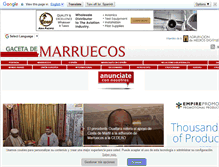 Tablet Screenshot of gacetademarruecos.com